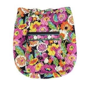 Vera Bradley Pink Magenta Floral Knapsack Bag multicolor